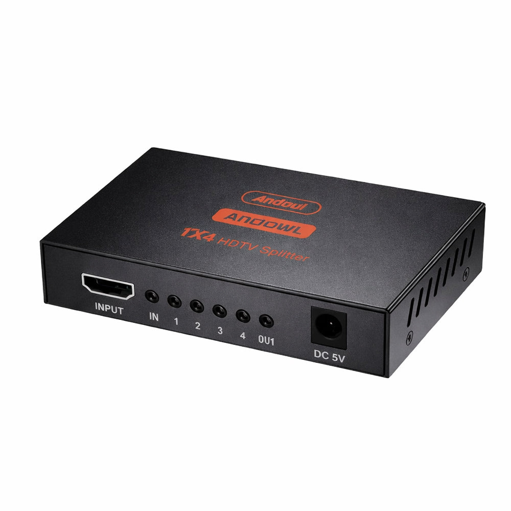 Splitter Divisor HDMI 1x4 Ultra HD 4K 30hz 3D ANDOWL (1 Entrada a 4 Salidas) s2078