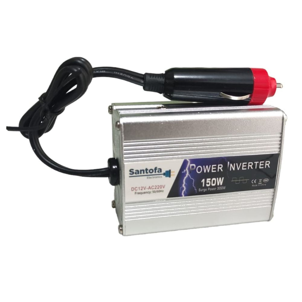 Inversor de Corriente para Auto | 12V a 220V | 150W | USB Santofa S1301