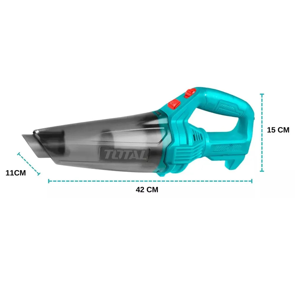 Aspiradora de Mano Inalámbrica TOTAL 2000mAh | Recargable USB-C S1822