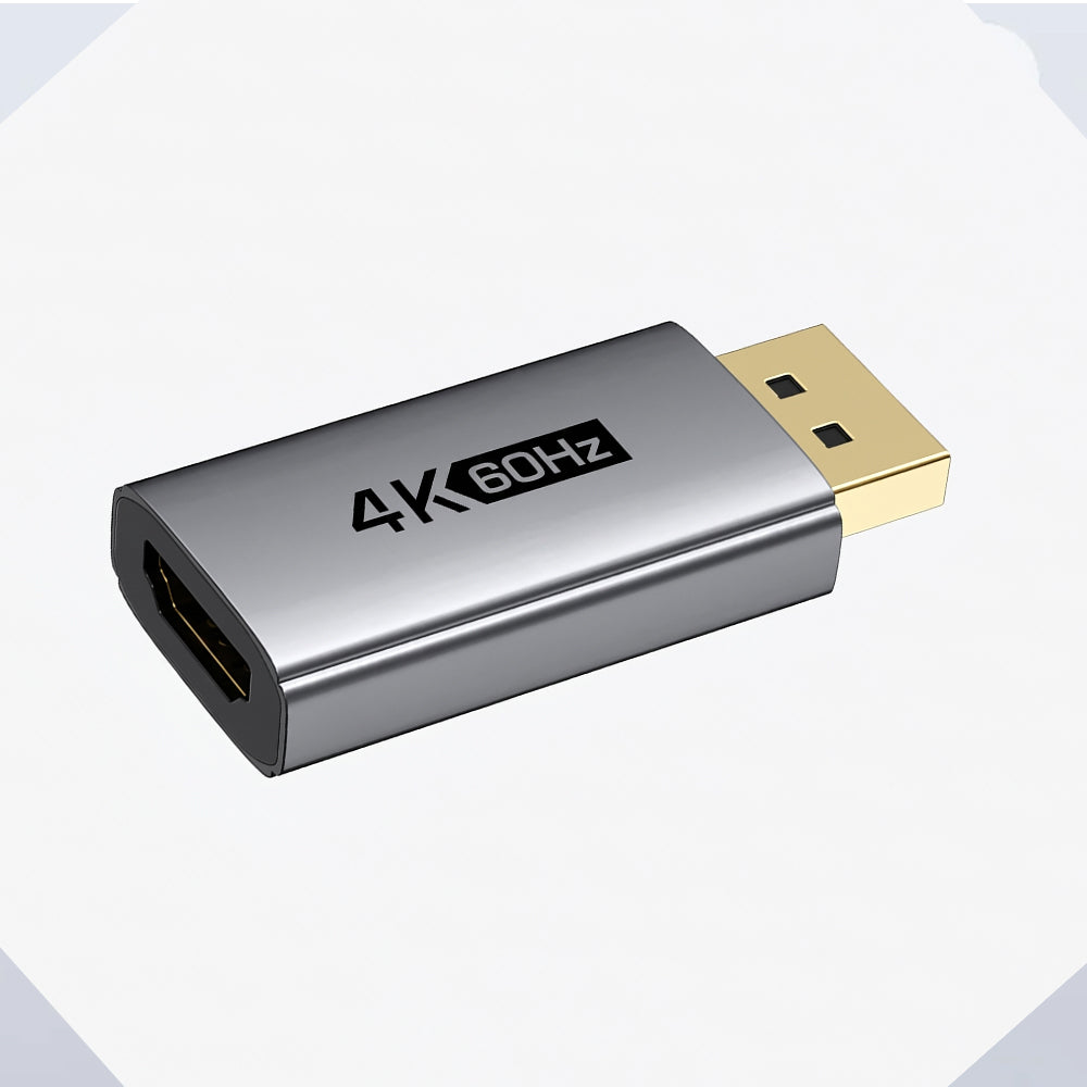 Adaptador DisplayPort Macho a HDMI Hembra 4K a 60Hz CABLETIME de Aluminio S2170