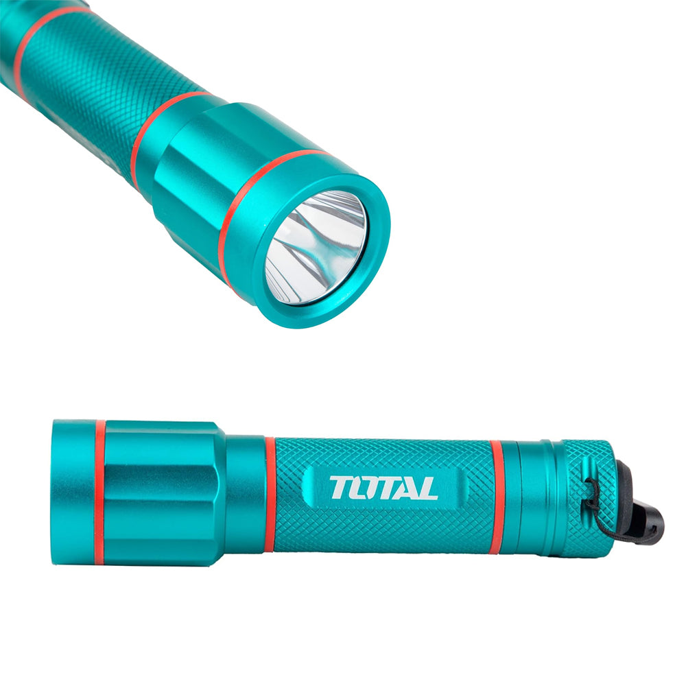 Linterna de Mano Táctica TOTAL 450 Lúmenes LED 160m Aleación de Aluminio IPX4 Industrial TFL013AAA58 S2307