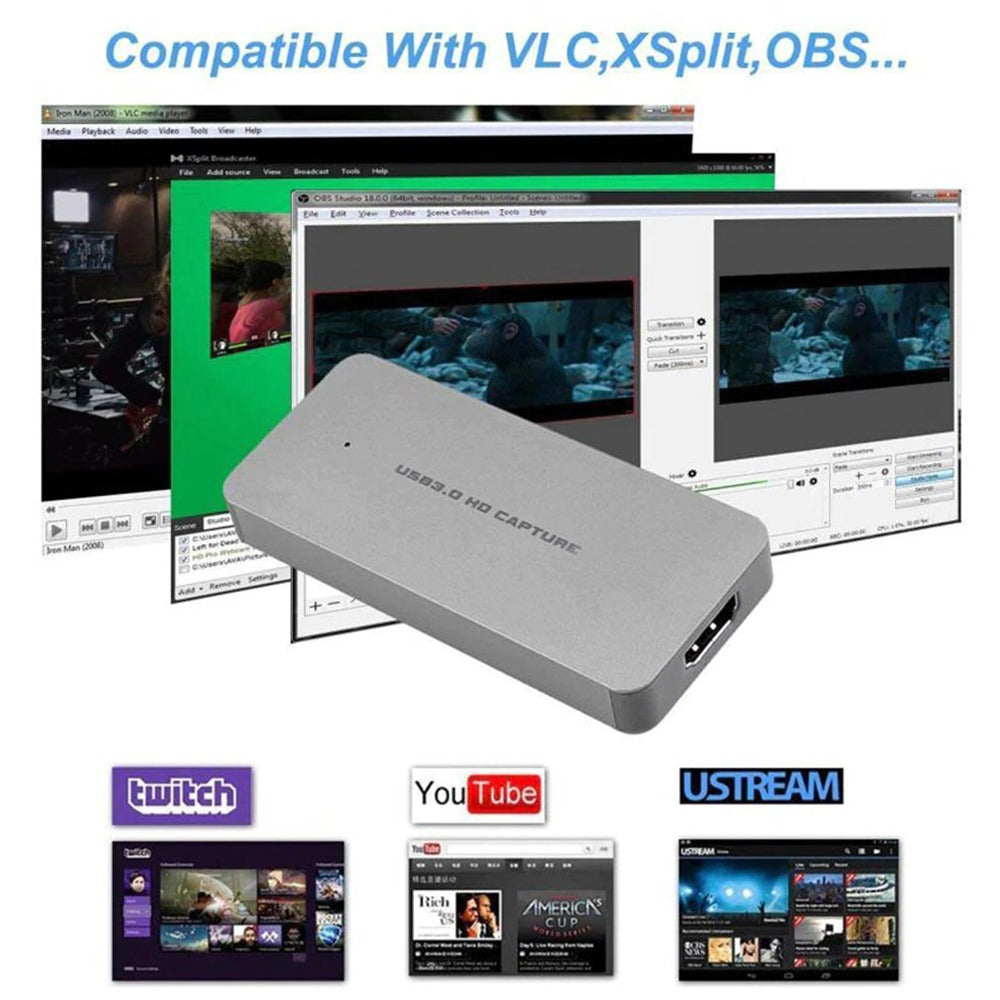 Capturadora de Video USB 3.0 HDMI Capture Streaming Ezcap S0742
