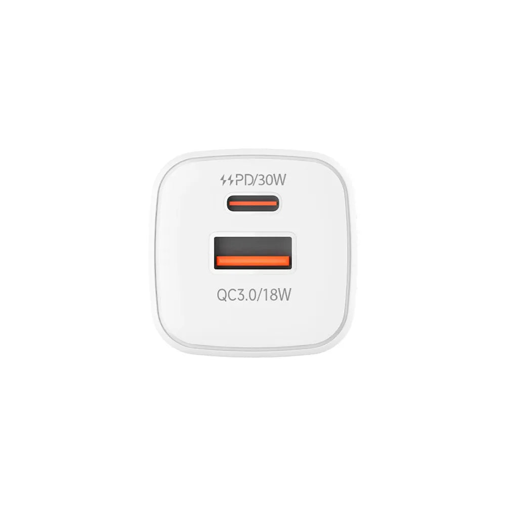 Cargador USB Tipo C MOVISUN MPD 30 USB 3.0 Carga Rapida 30W Cable 1.2m S1654