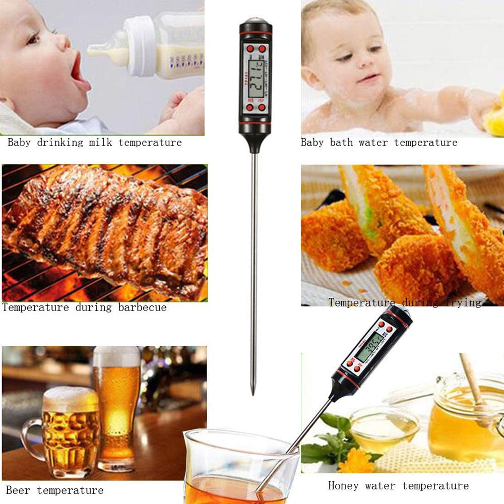 Termómetro Digital Cocina Líquidos Solidos Carnes Aceite 38.5 cm S0341-1