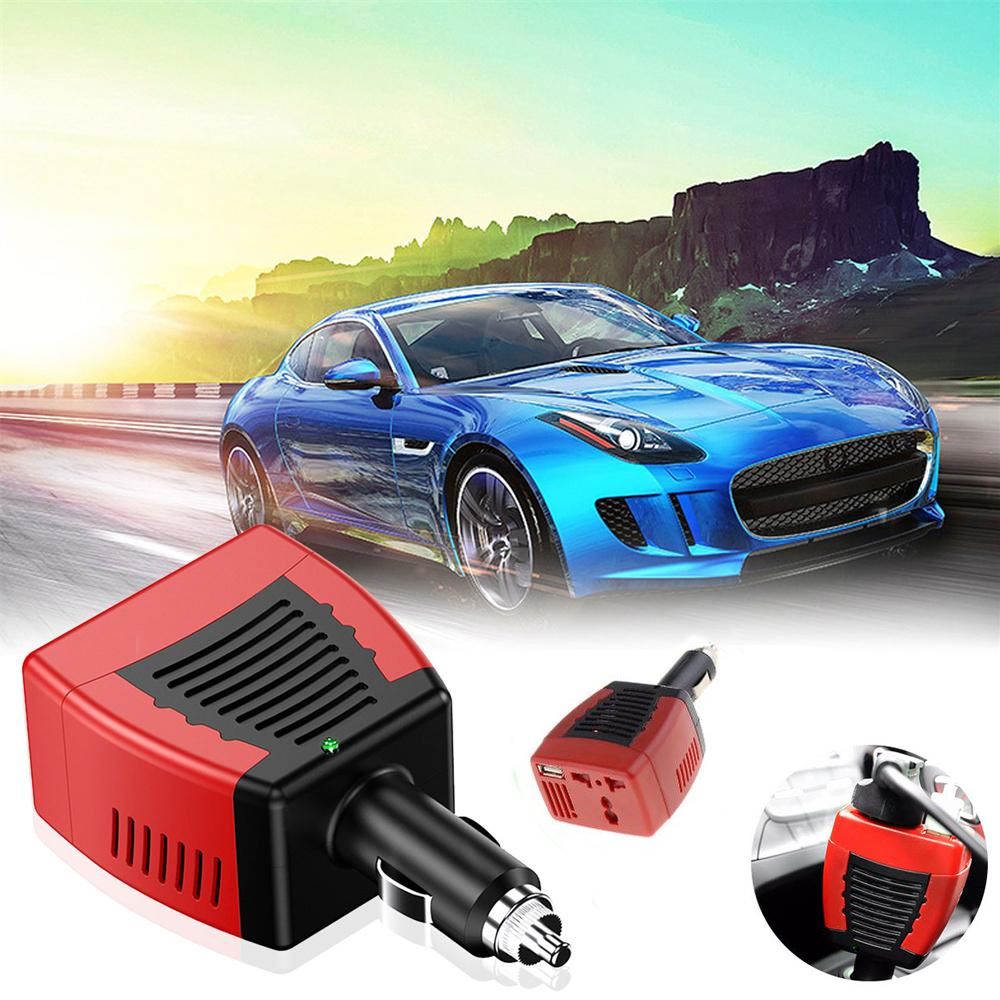 Inversor de Corriente Para Auto De 12v A 220v Usb 150w cargador 2.1A S1299