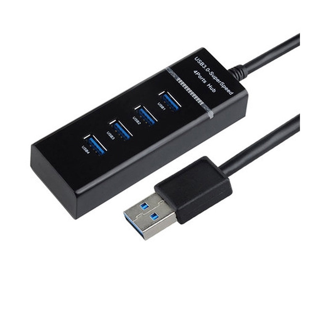 Hub 4 Puertos USB 3.0 5gbps 30 cm Indicador Led Super Speed S0678