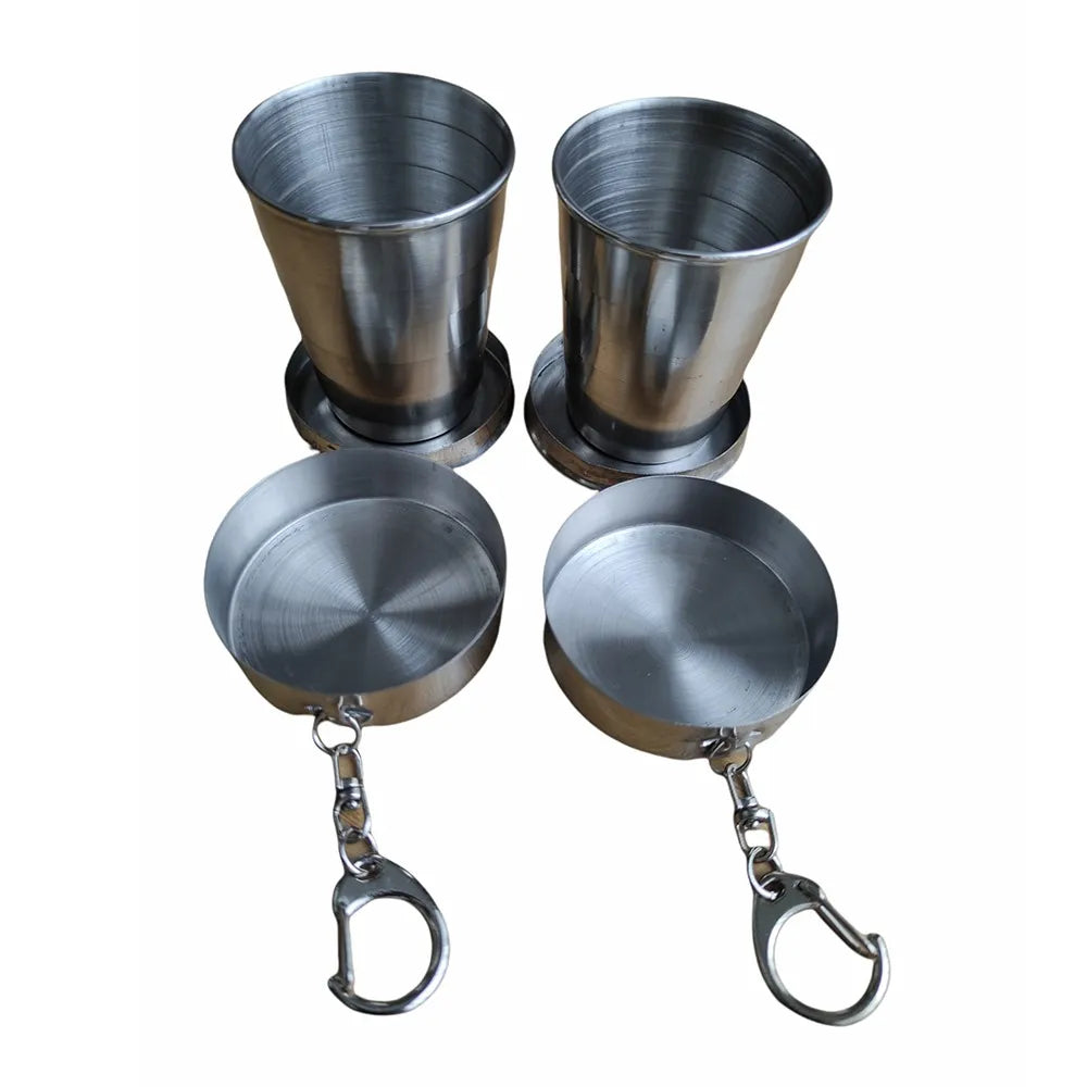 Licorera Acero Inoxidable 18 Oz Con Forro Cuero Con 2 Vasos S0530