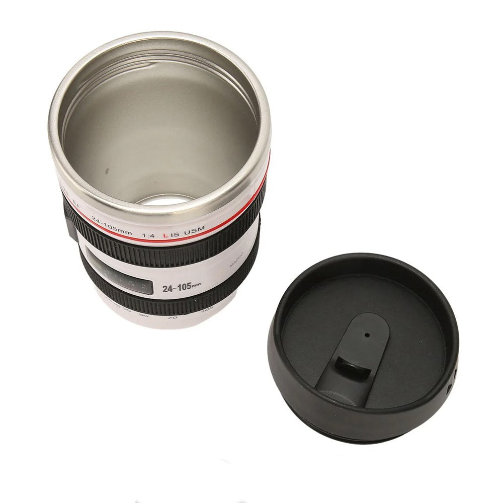 Taza Termica Lente Fotografico Tomatodo Mug Camara Cafe Te Blanco S1626