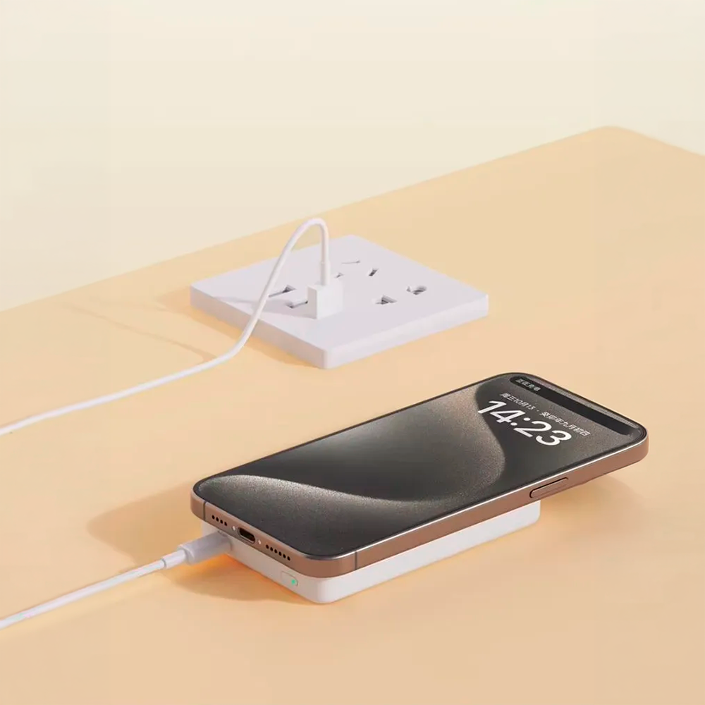 Power Bank Magnético Xiaomi 5000mAh Carga Inalámbrica 7.5W USB-C Compatible iPhone S2040