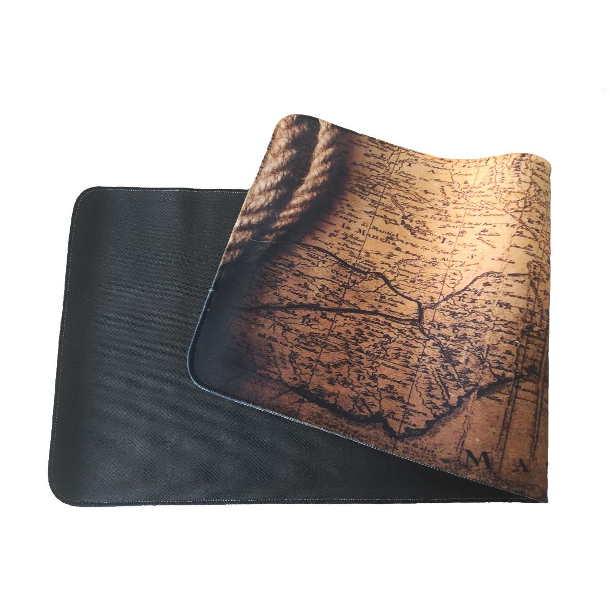 Mouse Pad Base de Escritorio Extra Large 80x30cm | Mapa y Brújula S0933