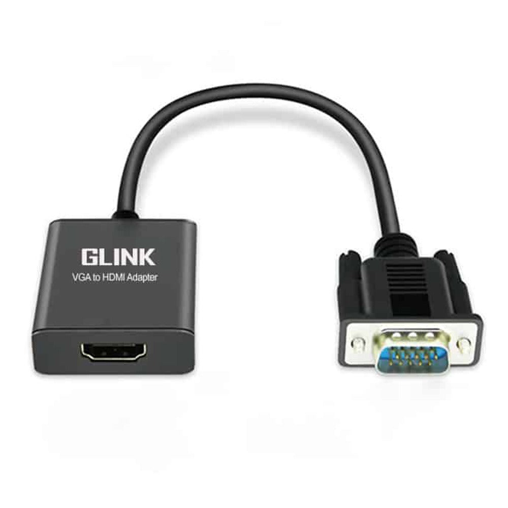 Convertidor Adaptador VGA a HDMI Glink Audio Digital HD 1080p S0751
