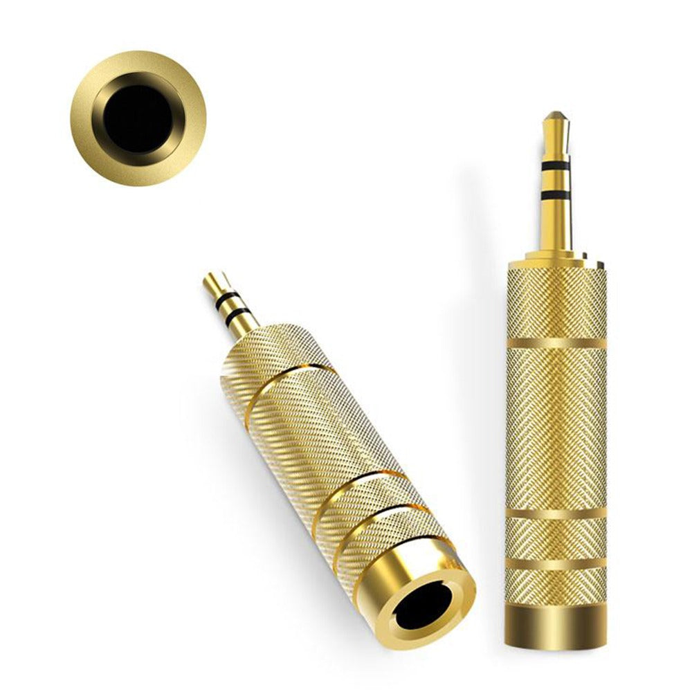 Adaptador de audio Jack 3.5mm macho a estereo plug 6.5mm hembra S0843