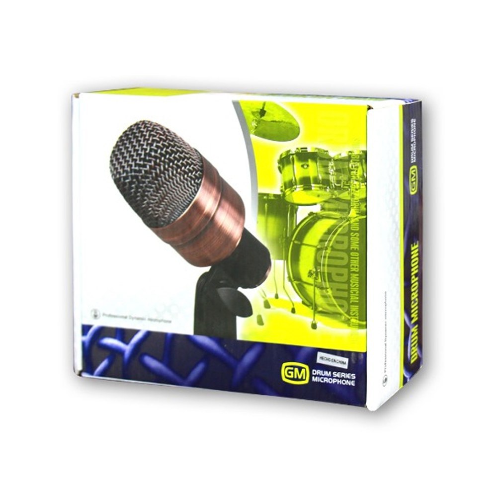 Micrófono Dinámico Profesional de percusión Bronce alámbrico Metálico S1380