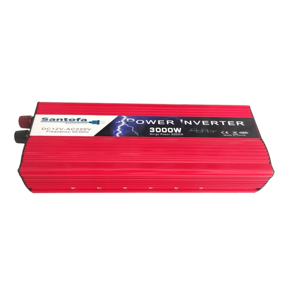 Inversor de Corriente Para Auto De 12v a 220v 2 USB 3000w cargador S1298