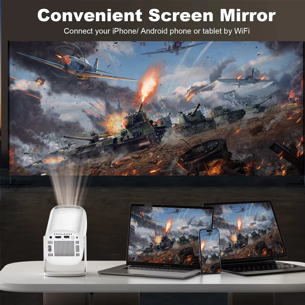 Proyector WiFi 5G 4K 1080P Full HD Bluetooth 5.0 Android 11 BOSSNEY BS-H9748 S2120