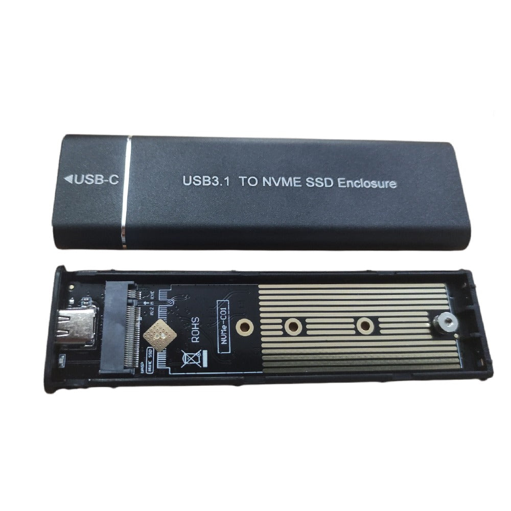 Case disco solido SSD NVME adaptador M.2 NVME a USB C 10 gbps negro S0936