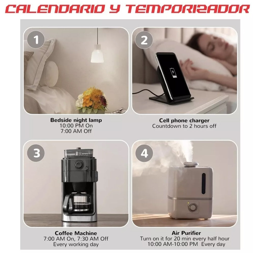 Enchufe Inteligente Wifi Control Voz Alexa Asistente Google 10A S1503