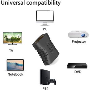 Adaptador Union Hdmi A Hdmi Hembra Acople 1080p Extiende S0632