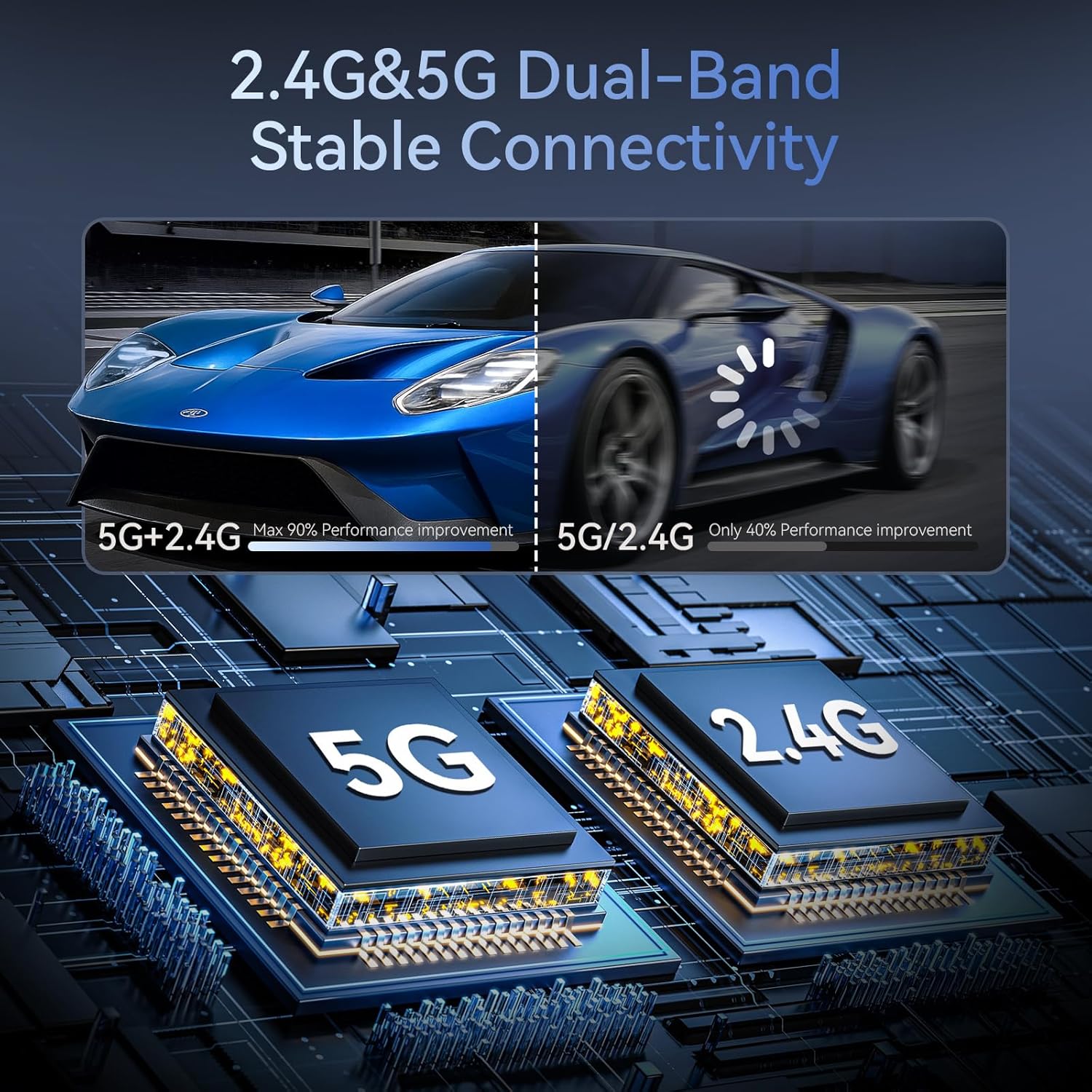 Extender HDMI Inalámbrico 50 Metros Pantalla LED Salida 1080P@60Hz, Plug & Play s2064