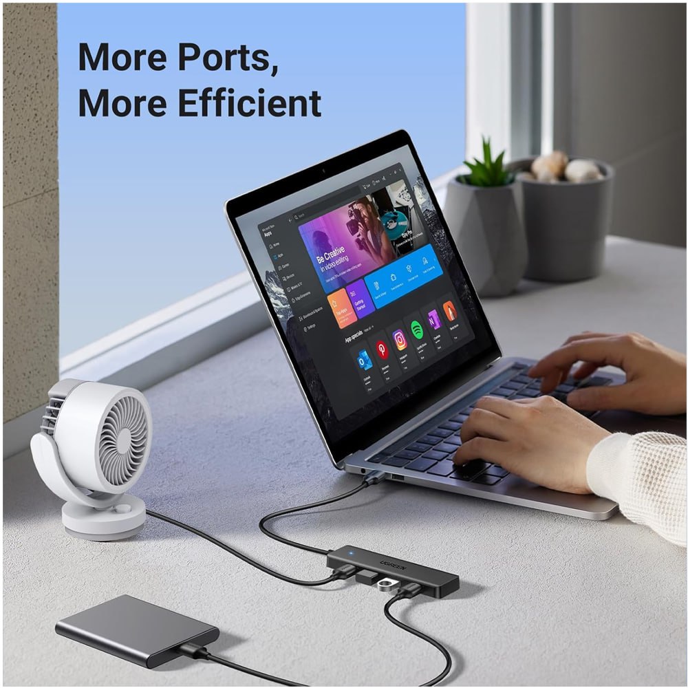 Adaptador Hub USB 3.0 4 Puertos USB 3.0 UGREEN 5Gbps S1636