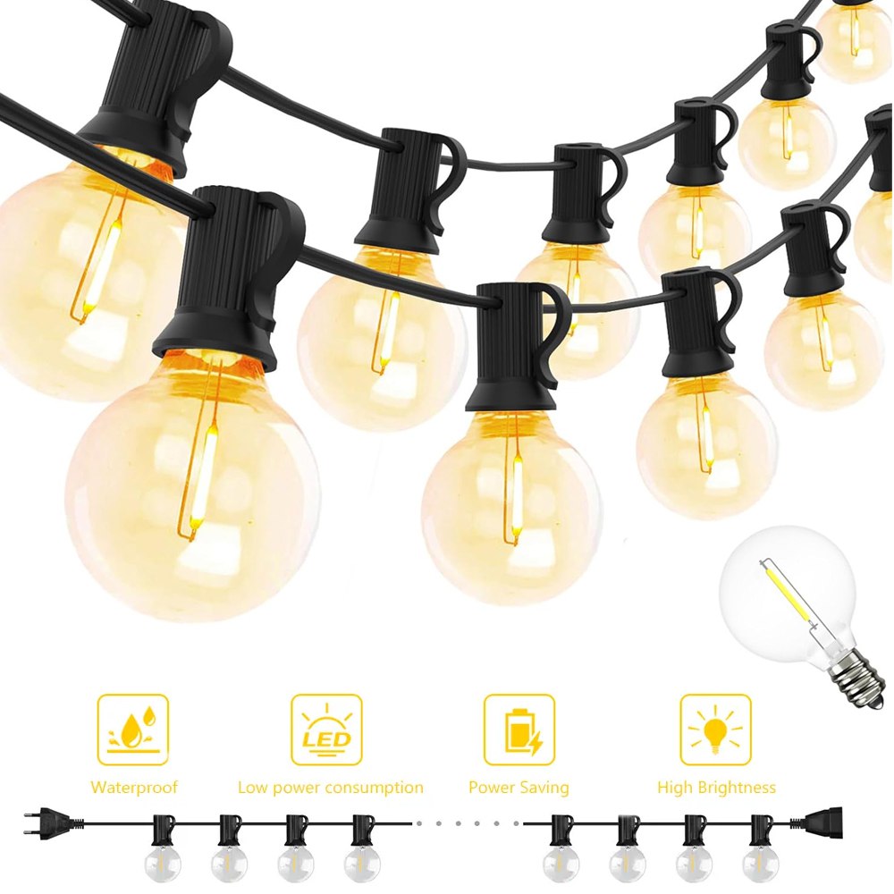 Guirnalda 25 Bombillas 15 metros LED Vintage Jardin Fiestas exterior S0780