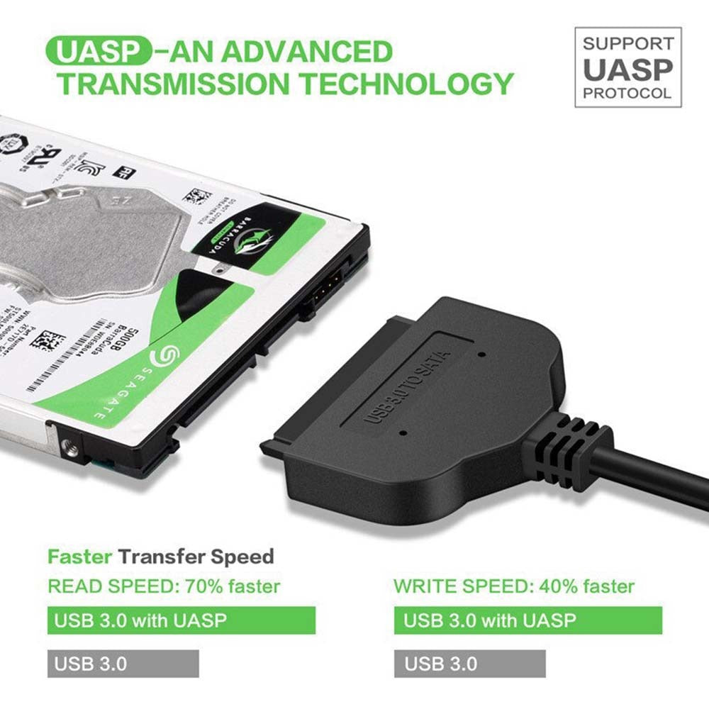 Adaptador Cable USB 3.0 a Sata SSD Disco Duro 2.5 Soporta 4t S0737