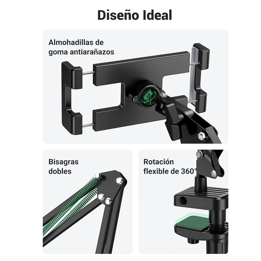 Soporte de Brazo Largo Flexible para Tablet Ipad UGREEN Escritorio 360 S1452