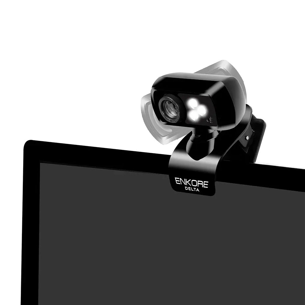 Cámara Web Full HD 1080p Enkore Delta+ ENC WC103 3 LEDs Micrófono Clip USB Plug & Play s2249