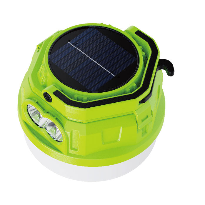 Foco Linterna LED Recargable Solar y USB 100W para Camping y Emergencias Verde S1815