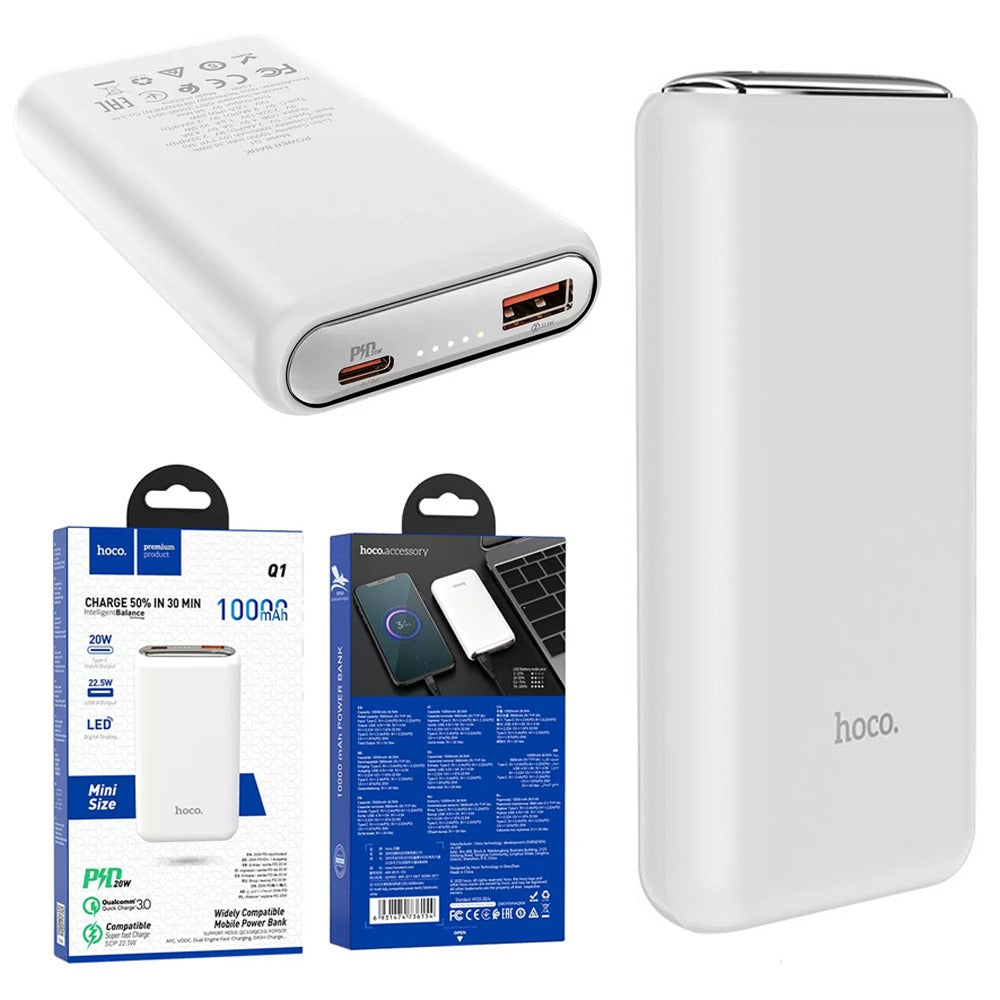 Power Bank Hoco Q1 10.000mAh PD3.0 QC 3.0 USB 22.5w tipo C 20W S1094