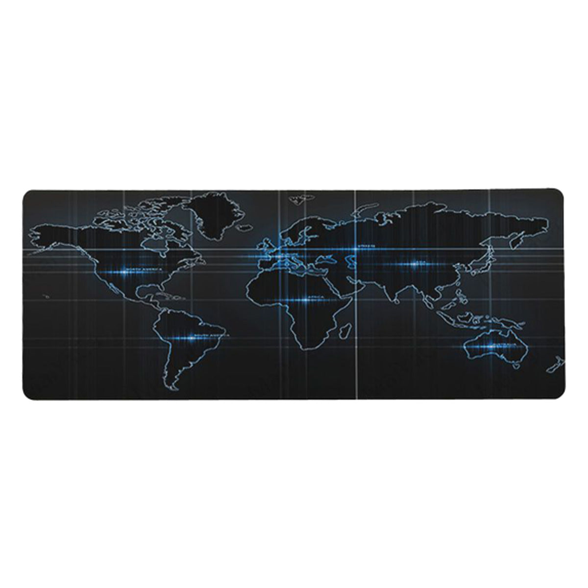 Mouse Pad Base de Escritorio Extra Large 80x30cm | Mapa Negro D S0932