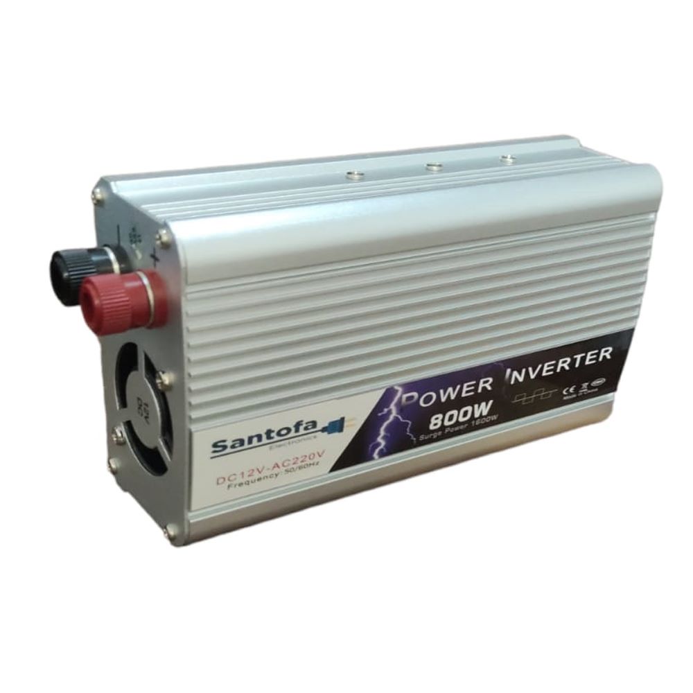 Inversor de Corriente 12V a 220V | 800W - 1600W Pico | USB SANTOFA S1327