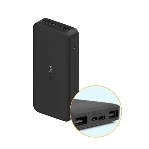 Cargador Batería Portátil Power Bank Xiaomi Redmi 20000 mAh 18W Carga Rápida Negro S2193