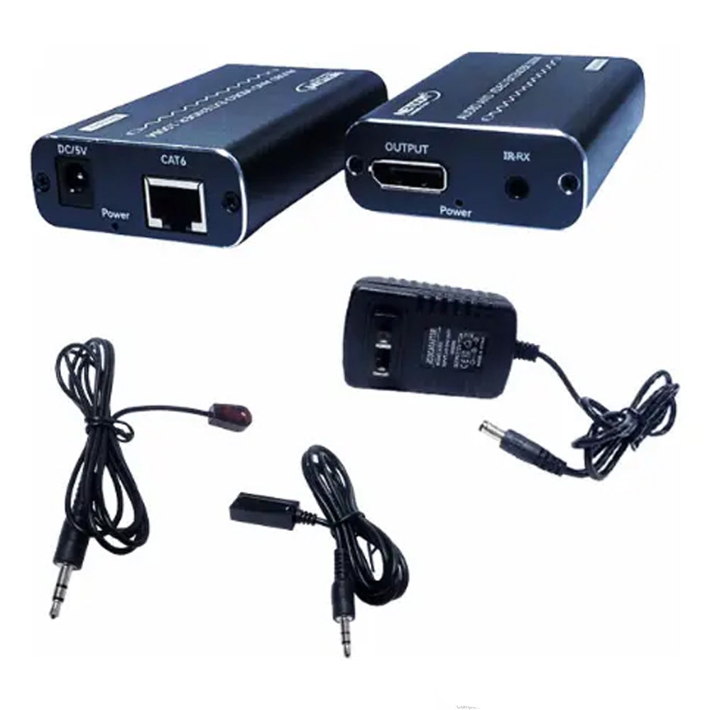 Extender DisplayPort 4K a 100 Metros NETCOM VIA UTP RJ45 Audio y Video PE-ED0100 S2150