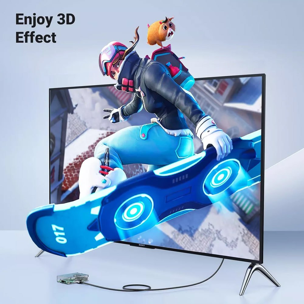 Cable Mini HDMI a HDMI 2.1 Bidireccional 8K a 60Hz 48Gbps MINKU de 2 Metros S0926