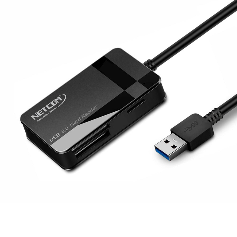 Lector de tarjetas NETCOM USB 3.0 SD Micro sd MMC CF MS SDHC Micro MMC S1093