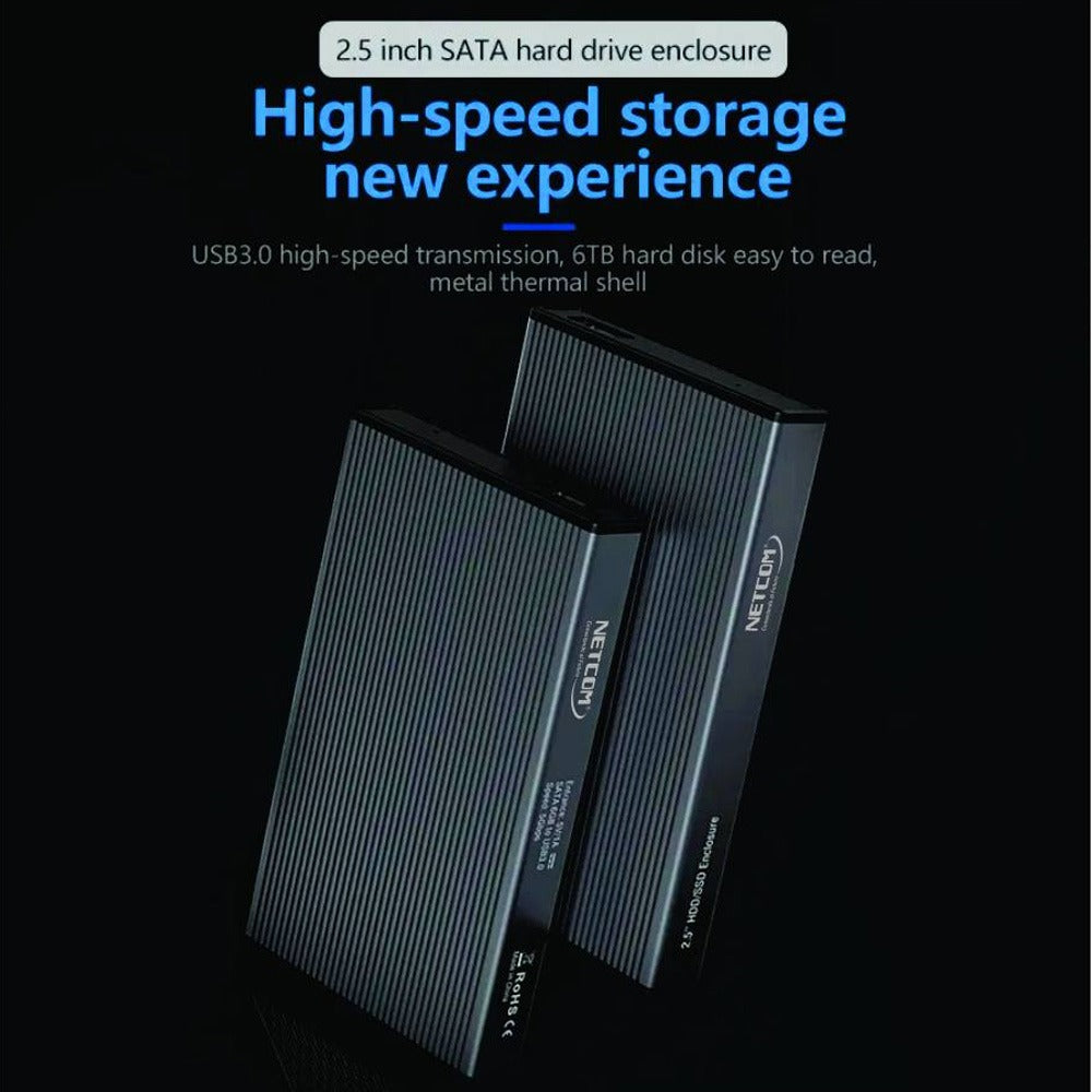 Case Disco Duro Externo Sata 2.5 Usb 3.0 NETCOM HDD SDD S1202
