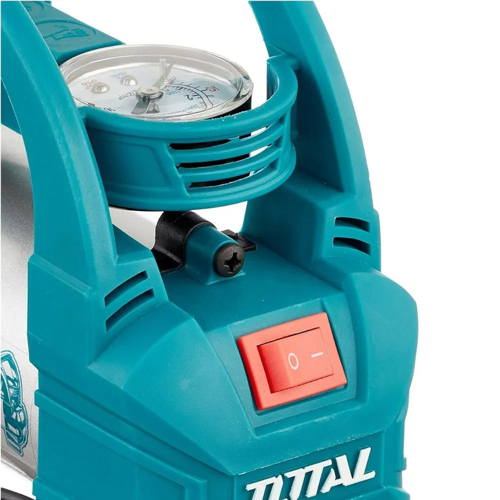 Mini Compresor de Aire para Auto TOTAL 12V | 140 PSI Profesional S1769