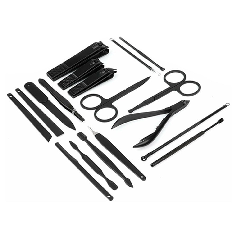 Set Manicura y Pedicura Acero Inoxidable | 18 Piezas | Estuche de Lujo S0683