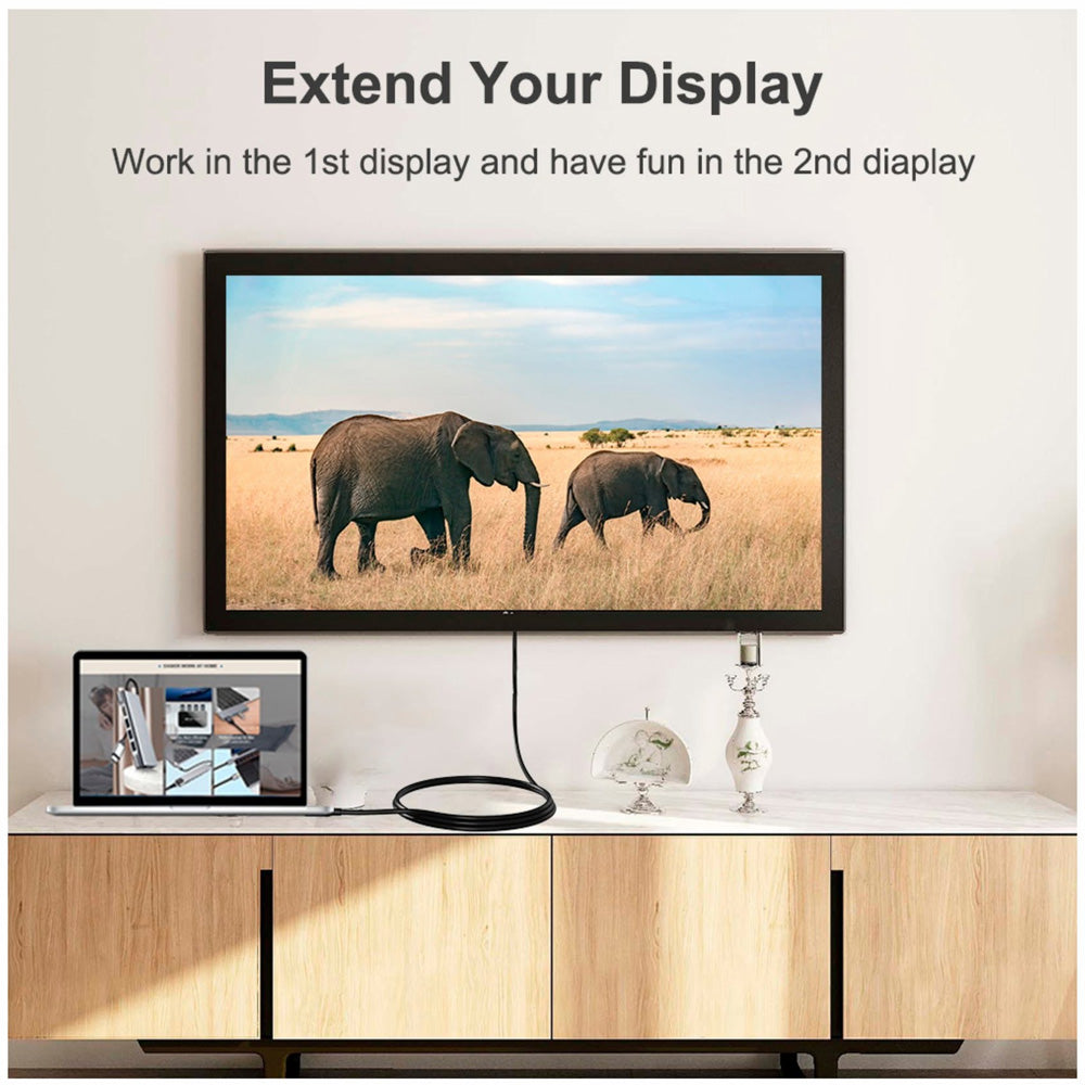 Cable Convertidor DisplayPort a HDMI 4K@30Hz TrauTech 1.8 Metros S2101