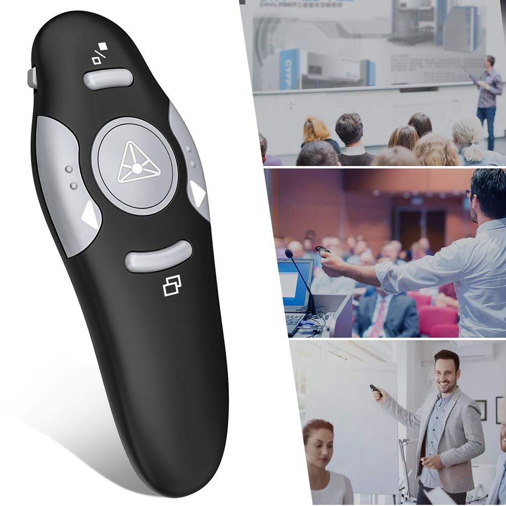 Presentador de Diapositivas Inalámbrico en caja con laser S1317