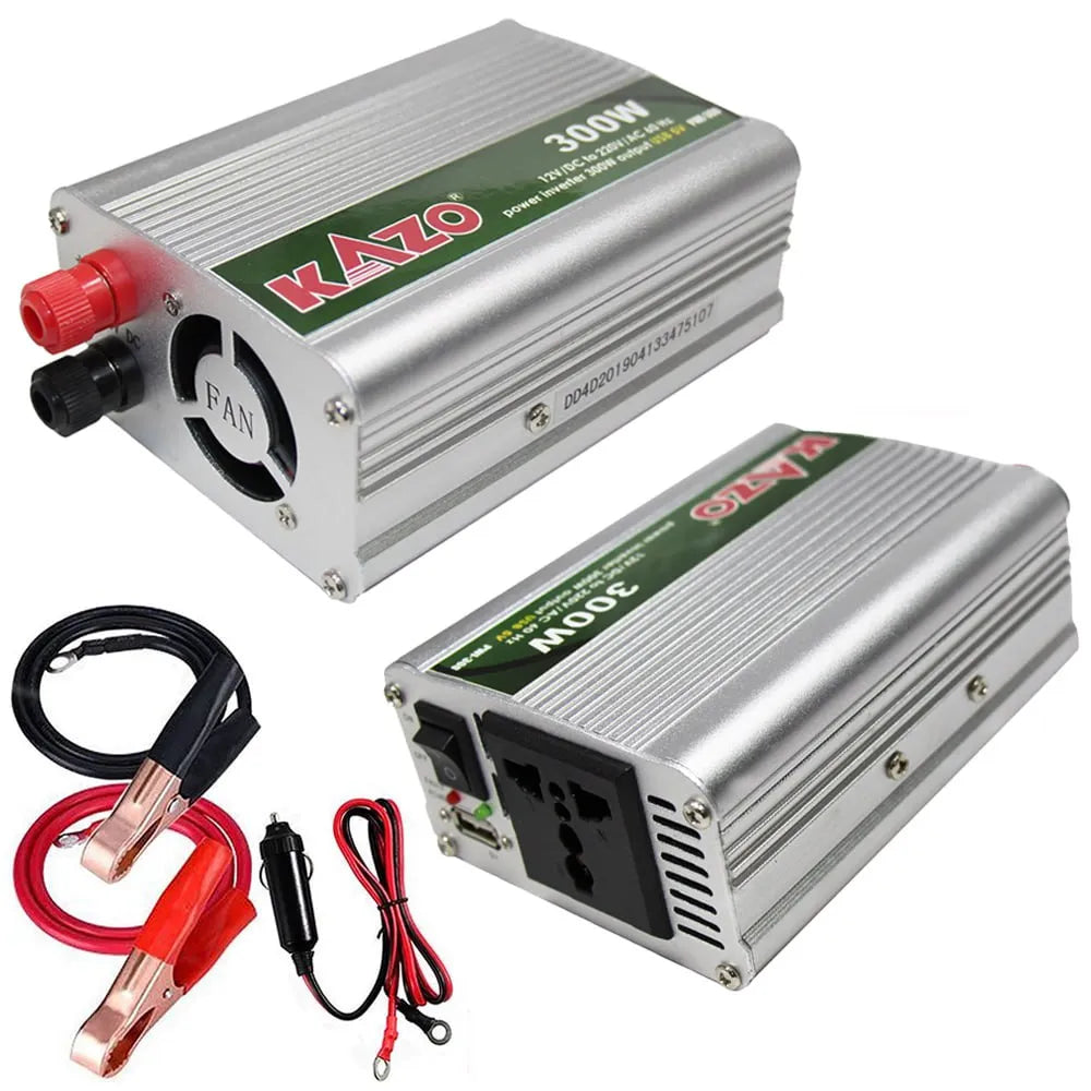Inversor de Corriente 12V a 220V 300W para Auto Kazo S1917