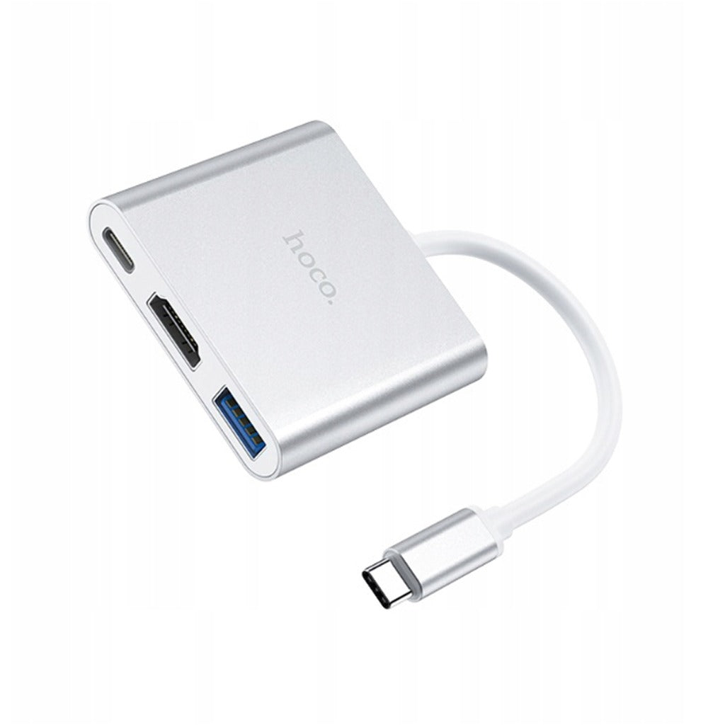 Convertidor Tipo C a HDMI 4k USB 3.0 tipo C 3 En 1 Hoco S01002