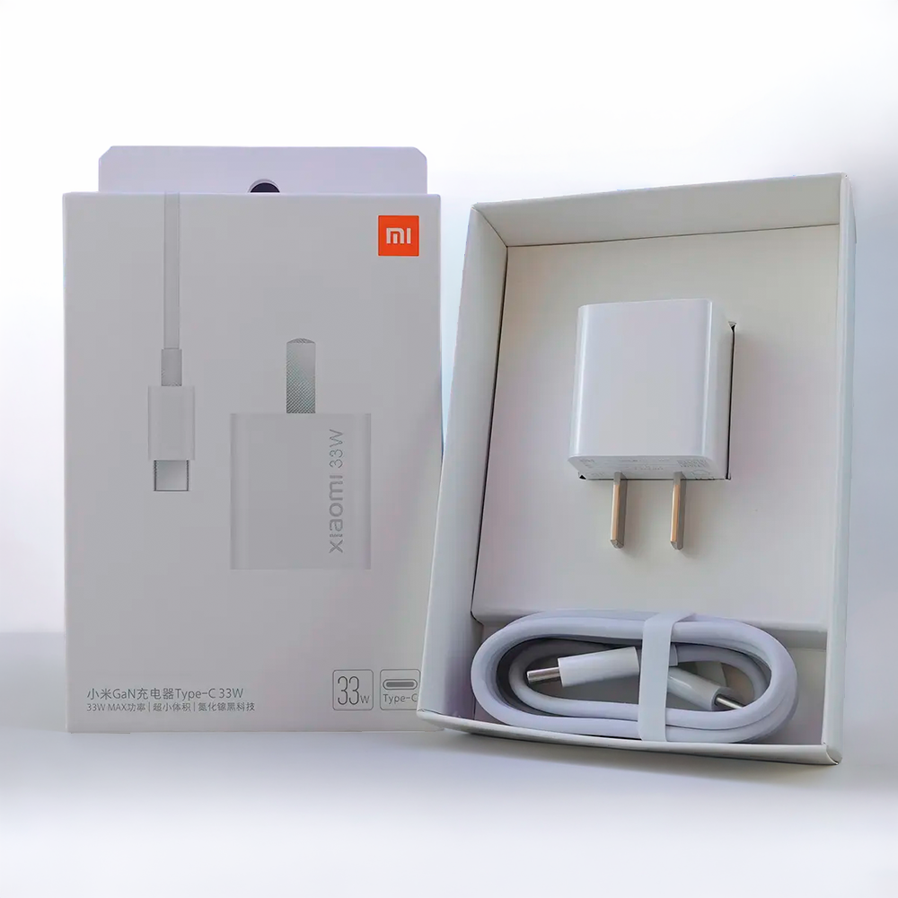 Cargador de Pared Xiaomi 33W GaN USB Tipo-C con Cable Incluido S2113