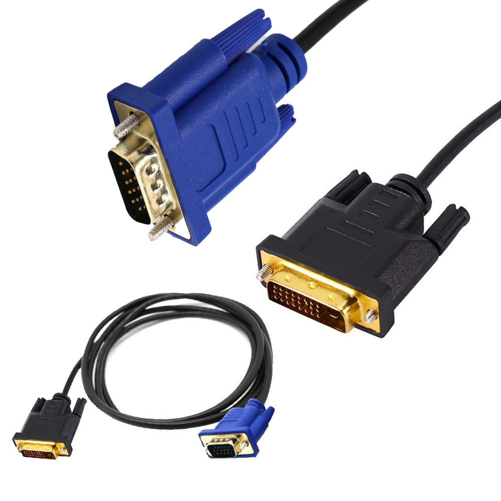 Cable Convertidor de Video DVI 24+5 a VGA Trautech de 1.80 Metros (PE-DV0085) S2149