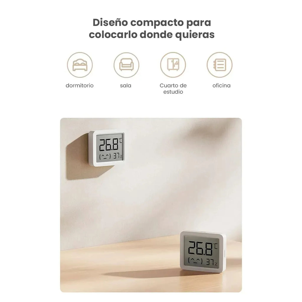 Sensor e Higrómetro Inteligente Xiaomi Mi Temperature and Humidity Monitor 3 Mini S2126