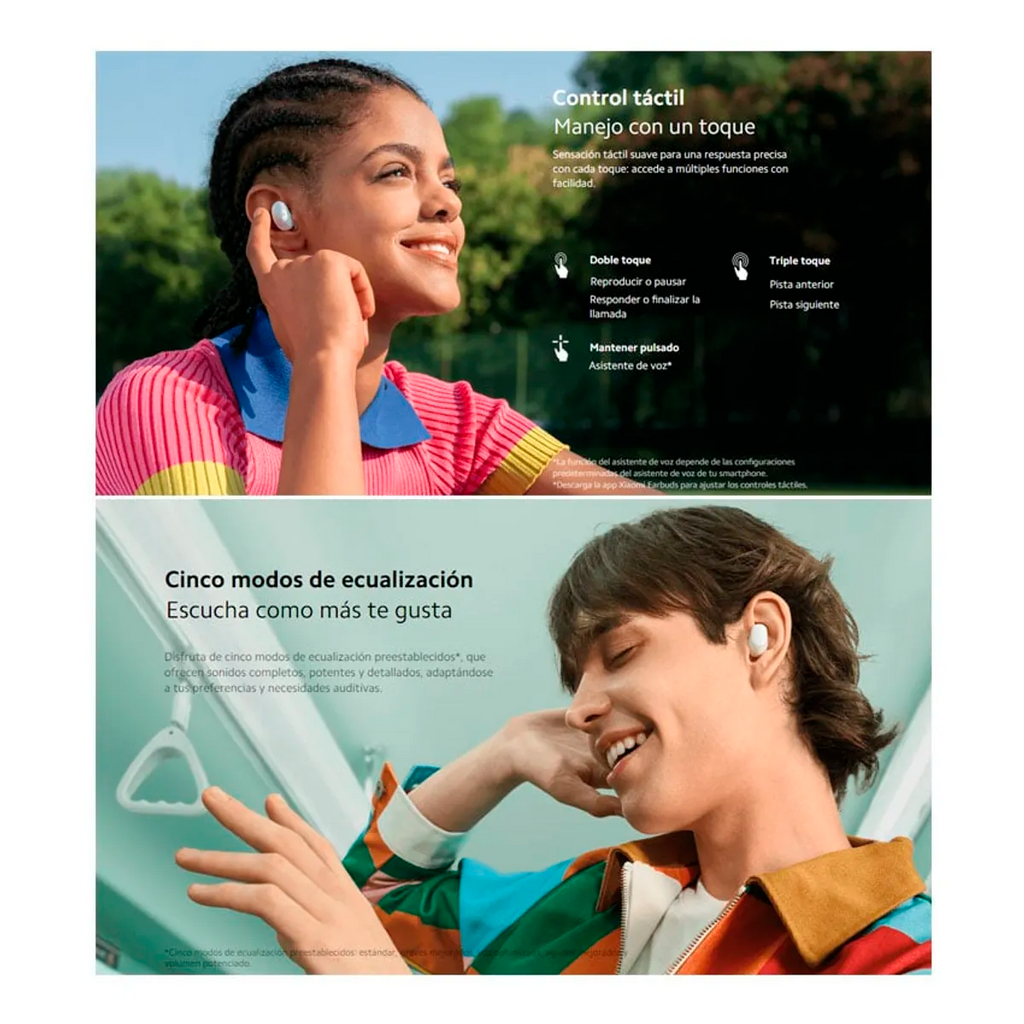 Audífonos Inalámbricos Xiaomi Redmi Buds 6 Play Bluetooth 5.4 36 Horas de Batería S2038