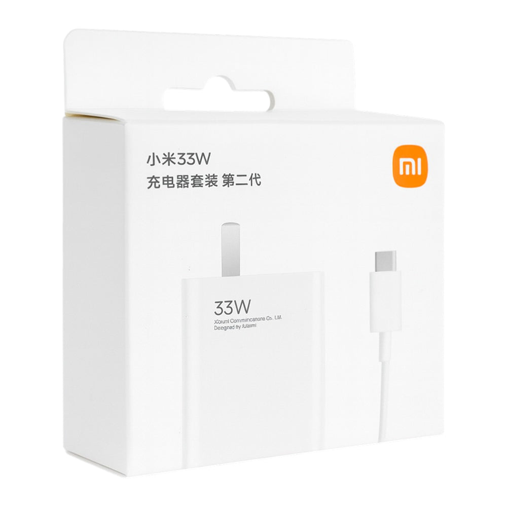 Cargador Xiaomi 33W Carga Rápida con Cable USB-A a USB-C Adaptador Original S2043