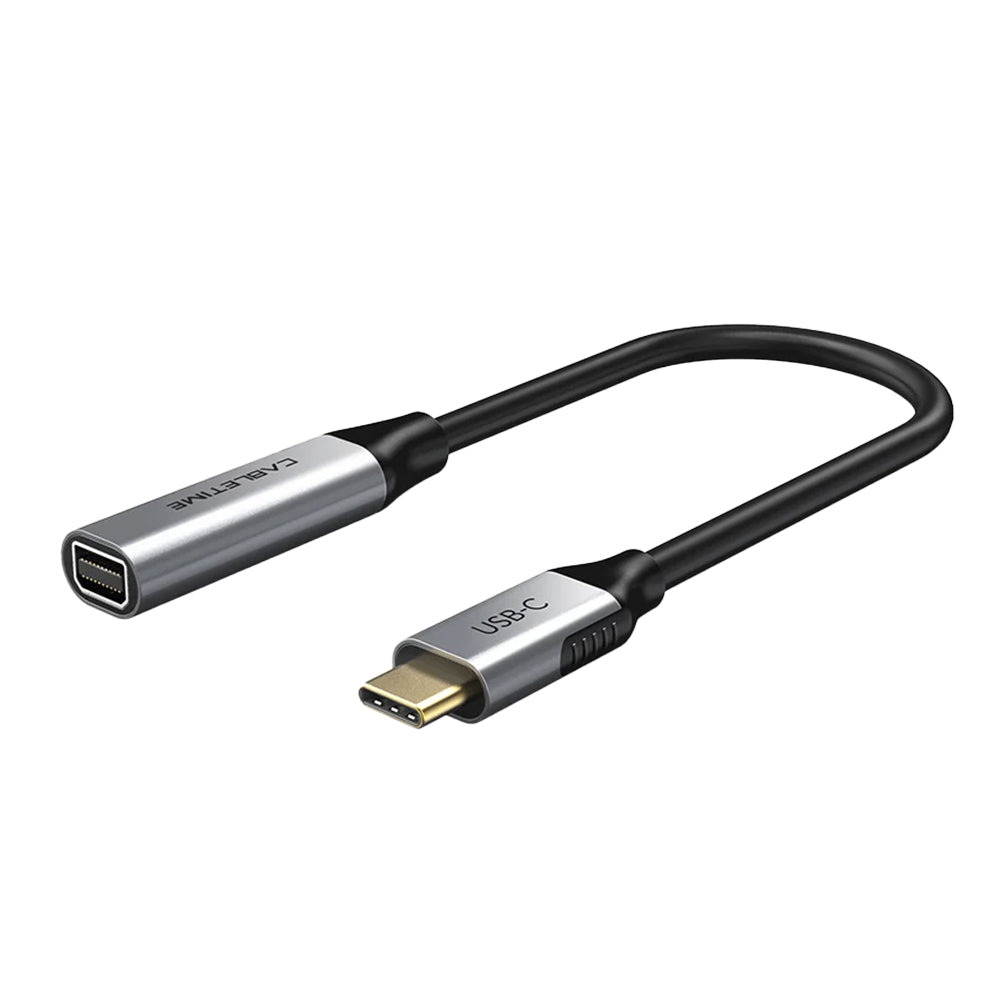 Adaptador USB-C a Mini DisplayPort CABLETIME 4K 60Hz 21.6Gbps Chip Activo Aluminio MacBook CP14A S2272