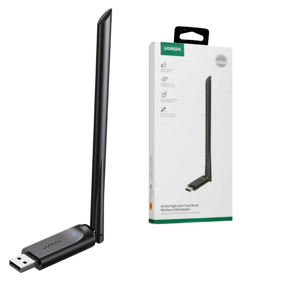 Adaptador Wi-Fi 6 USB Dual Band Ugreen AX900 de Alta Cobertura 886mbps S2128